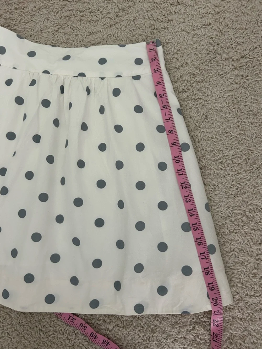 J.Crew polka dot a-line skirt